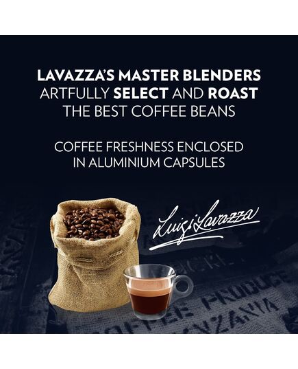 Lavazza Qualità Rossa, Full-bodied and Balanced Espresso, 10 Capsules, Nespresso Compatible Package design may vary
