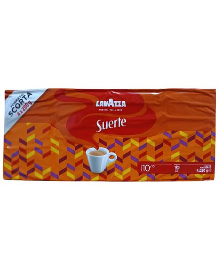 Lavazza Suerte, Ground Coffee blend 1000 g - (4x250 g)