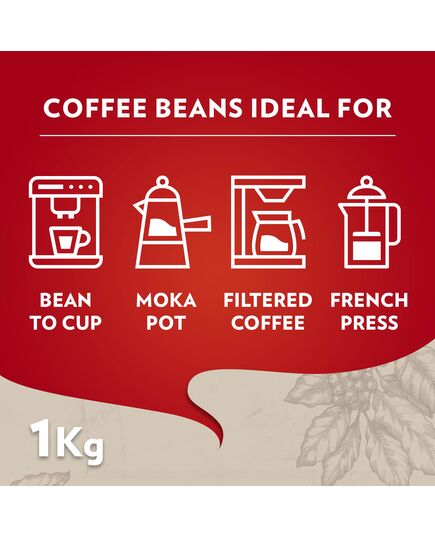 Lavazza Qualità Rossa Whole Bean Coffee, Medium Roast, 1 Kg