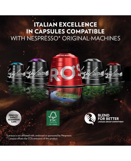 Lavazza Qualita Rossa Compatible Capsules With Nespresso 30 Capsules Yellow