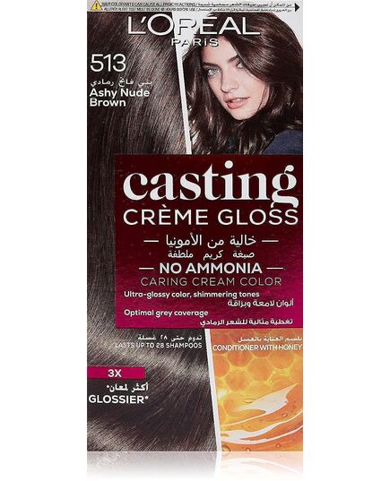 L'Oréal Paris Radiant & Shine Creme Color, 513 Iced Chocolate
