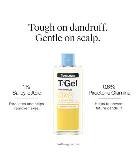 Neutrogena T/Gel Anti-Dandruff Shampoo for Dry Hair, Mix, 250 ml