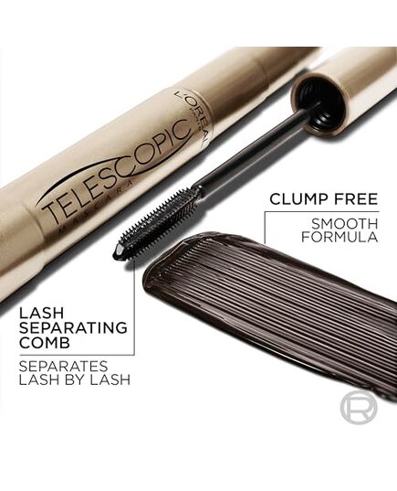 L’Oréal Paris L'Oreal Makeup Telescopic Original Lengthening Mascara, Black, 0.27 Fl Oz (1 Count)