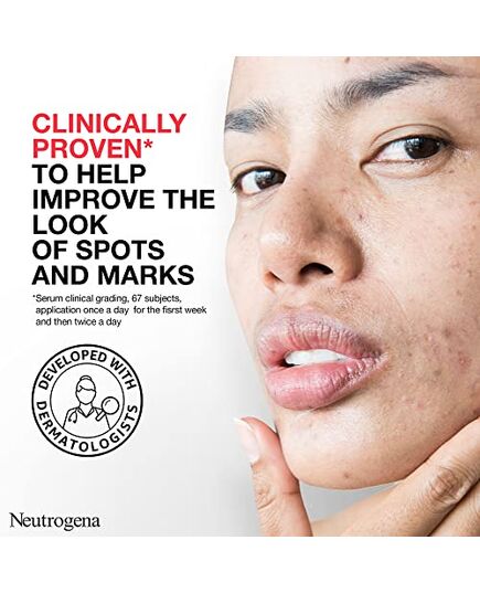 Neutrogena Spot Controlling+ Daily Brightening Serum, Active Formula Combines Skin Purifying Salicylic Acid and Glycolic Acid, 30ml