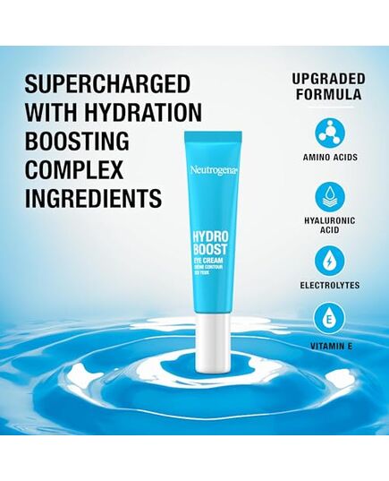 Neutrogena Hydro Boost Eye Cream, Deeply Hydrates Skin, Reduces Signs of Eye Fatigue, Oil-Free Formula, 15ml