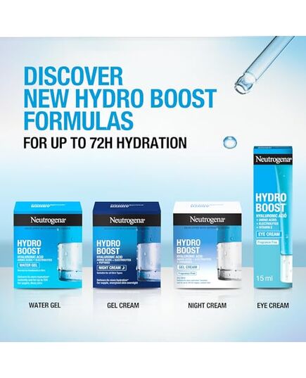 Neutrogena Hydro Boost Eye Cream, Deeply Hydrates Skin, Reduces Signs of Eye Fatigue, Oil-Free Formula, 15ml