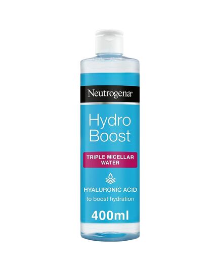 Neutrogena Hydro Boost Cleanser with Micellar Water & Hyaluronic Acid, Removes Makeup, Dirt and Oil, Hydrates Skin, Hypoallergenic, Alcohol Free, 400ml