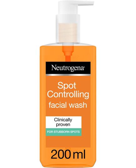 Neutrogena Spot Controlling Face Wash, Oil-free, Scientifically Proven Skin Removal Formula, For Clear & Smooth Skin, 200ml