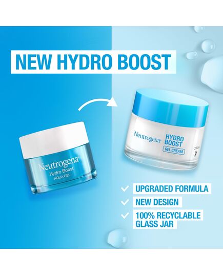 Neutrogena Face Moisturizer Water Gel, Hydro Boost, Normal to Combination Skin. For dehydrated, dull and tired-looking skin. Instantly delivers intense hydration, 50ml (Pack of 2)