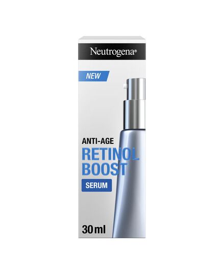 Neutrogena Retinol Boost Anti-Age Serum, Face Serum, 30ml, Complete Eye Area Skin Care Hydration Regime with Retinol, Collagen, Myrthus, and Hyaluronic Acid, Improves Skin Tone and Texture