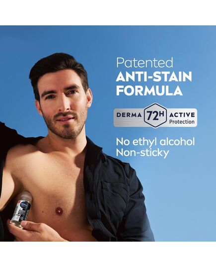 NIVEA MEN Antiperspirant Roll-on for Men, Black & White Invisible Protection Original, 50ml