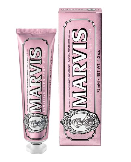 Marvis Sensitive Gums Gentle Mint Toothpaste, 85 ml, Sensational Flavoured Toothpaste Helps Remove Plaque & Reduce Gum Sensitivity, Lasting Freshness