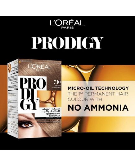 L’Oréal Paris Prodigy Permanent Oil Hair Color 7.1 - Silver Ash Blonde, 180ml