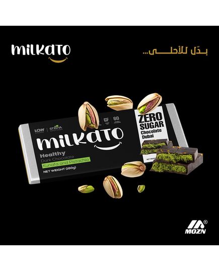 Milkato Milk Chocolate Bar Konafa And Pistachio 160 Gm