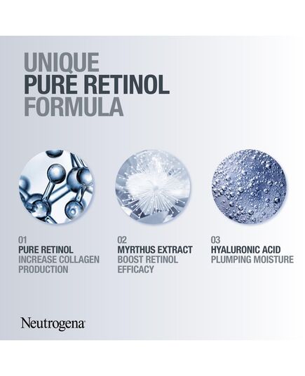 Neutrogena Retinol Boost Anti-Age Serum, Face Serum, 30ml, Complete Eye Area Skin Care Hydration Regime with Retinol, Collagen, Myrthus, and Hyaluronic Acid, Improves Skin Tone and Texture