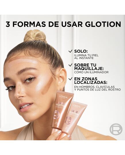 L’Oréal Paris Perfect Match Lumi Glotion Natural Glow Enhancer Liquid Highlighter for Face and Body with Glycerin and Shea Butter, 902 Light Glow, 40 ml
