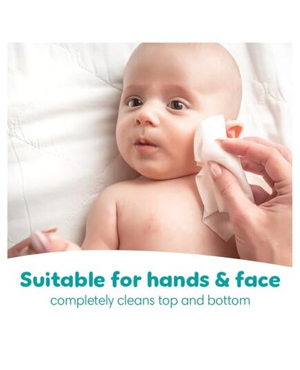 Pampers Sensitive Wipes, 224 Baby Wipes, 4x 56 Wipe Count, 0% Achel & Fragrance, Suitable for Hands & Face – Packaging May Vary