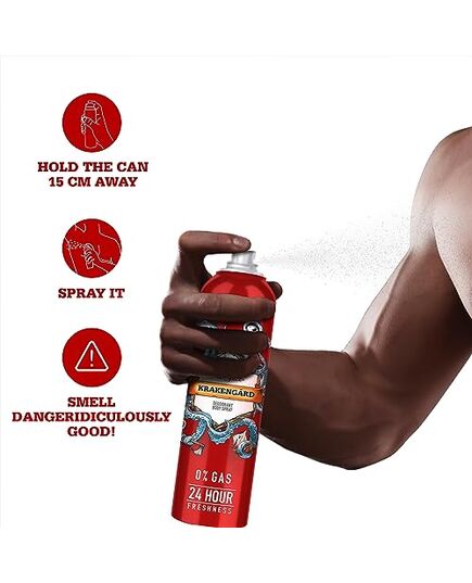 OLD SPICE SPRAY KARAKEN CARD 140 ملى