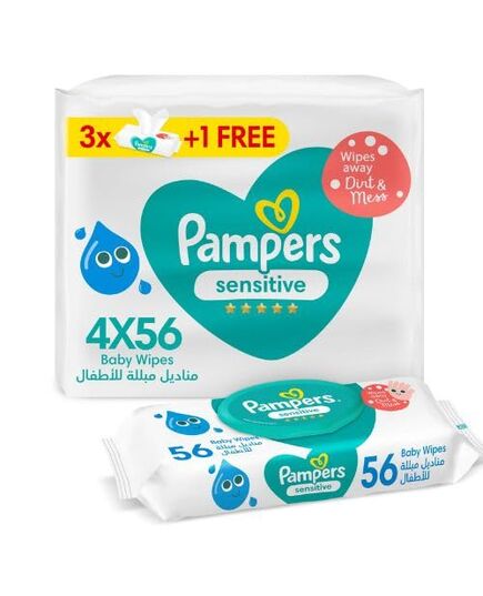 Pampers Sensitive Protect, 224 Wipes
