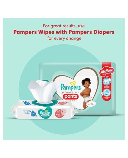 Pampers Complete Clean Scented Baby Wipes, Zero Alcohol, Pack of 4, 256 Wipe Count