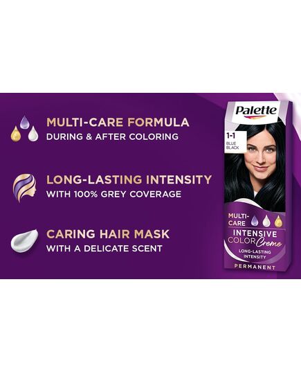Palette Intensive Color Creme 1-1 Blue Black 50 ml