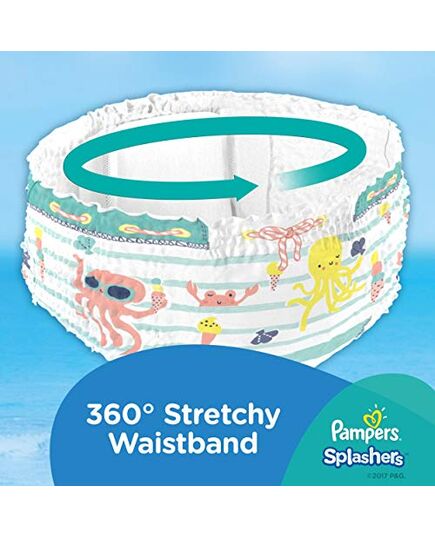 Pampers Splashers, Size 5-6, 14+ kg, Carry Pack, 10 Swim Diapers