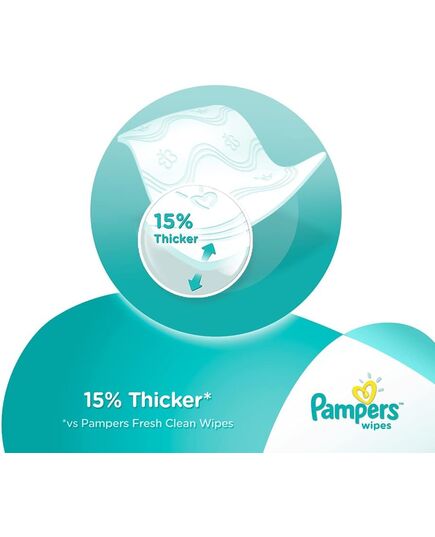 Pampers Sensitive Wipes, 224 Baby Wipes, 4x 56 Wipe Count, 0% Achel & Fragrance, Suitable for Hands & Face – Packaging May Vary