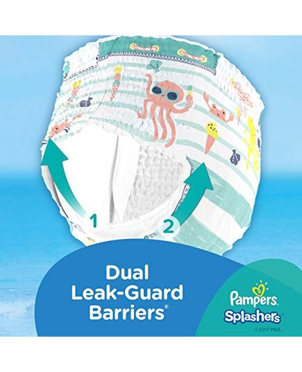 Pampers Splashers, Size 5-6, 14+ kg, Carry Pack, 10 Swim Diapers