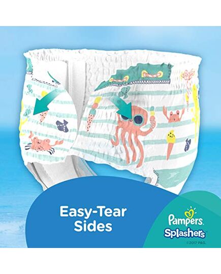 Pampers Splashers, Size 5-6, 14+ kg, Carry Pack, 10 Swim Diapers