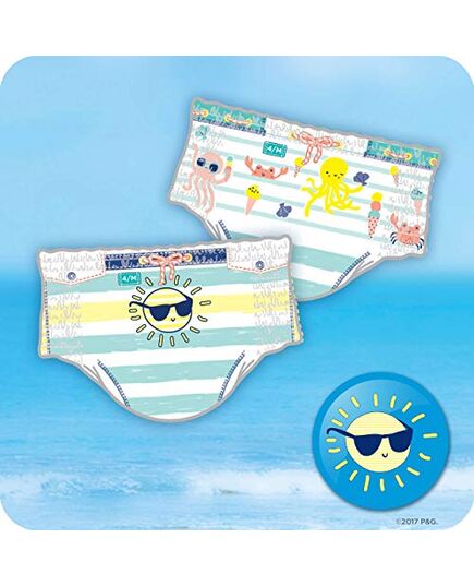 Pampers Splashers size 4-5, 11 disposable swim diapers, for safe protection in the water