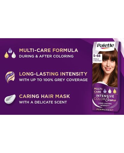 Palette Intensive Color Creme 5-68 Medium Red Chestnut 50 ml