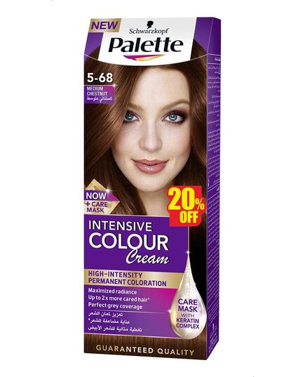 Palette Intense Color Cream, 5-68 Medium Chestnut - 100 ml