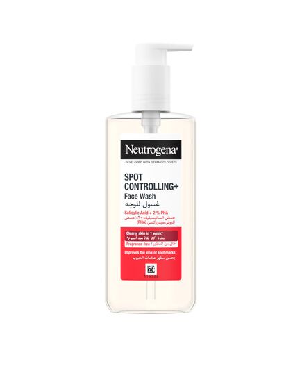 Neutrogena, Facial Wash Spot Controlling+, Clearer Skin in 1 Week, 200ml