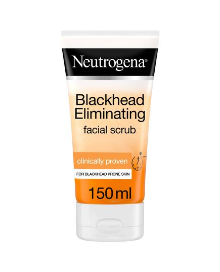 Neutrogena, Blackhead Eliminating Facial Scrub With Purifying Salicylic Acid, helps eliminate and prevent blackheads from day 1, for a refined complexion, 150ml