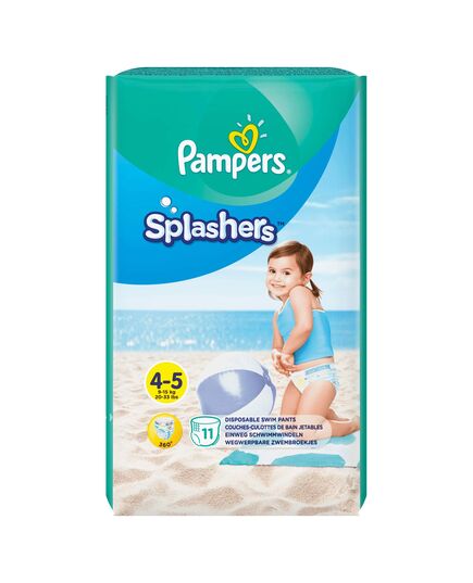 Pampers Splashers size 4-5, 11 disposable swim diapers, for safe protection in the water