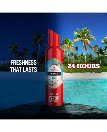 Old Spice Nomad No Gas 24 hour Long Lasting Freshness Deodorant Perfume Body Spray For Men, 140ml