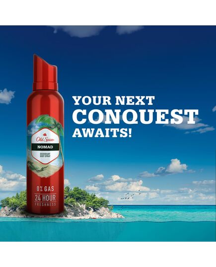 Old Spice Nomad No Gas 24 hour Long Lasting Freshness Deodorant Perfume Body Spray For Men, 140ml