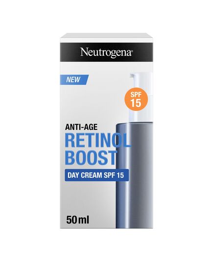 Neutrogena, Retinol Boost Day Cream, SPF 15, Fights visible signs of ageing and reduces the appearance of wrinkles, dryness, and age spots, 50ml