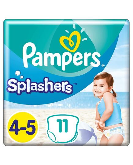 Pampers Splashers size 4-5, 11 disposable swim diapers, for safe protection in the water