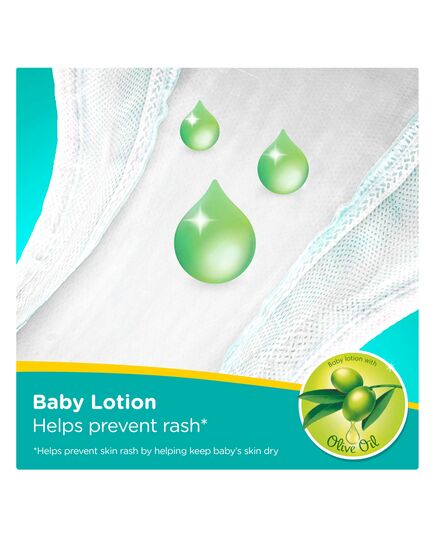 Pampers Baby-Dry Taped Diapers, Cotton, Size 4, 9-18 kg, 58 count