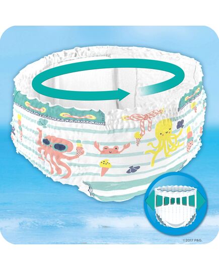 Pampers Splashers size 4-5, 11 disposable swim diapers, for safe protection in the water