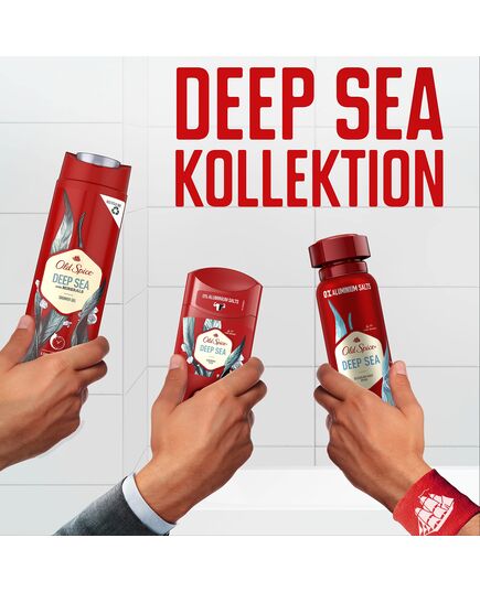 Old Spice Deep Sea Deodorant Stick for Men 50 ml, 48 Hours Freshness, 0% Aluminium Salts, No White Residue and Yellow Stains