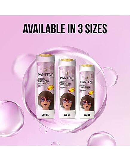 Pantene Pro-V Goodbye Summer Frizz Shampoo with 72H Frizz Control, 400 ml
