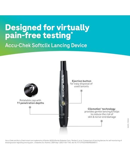 Accu-Chek Instant glucometer with 10 Test Strips Free (White) - Package may vary