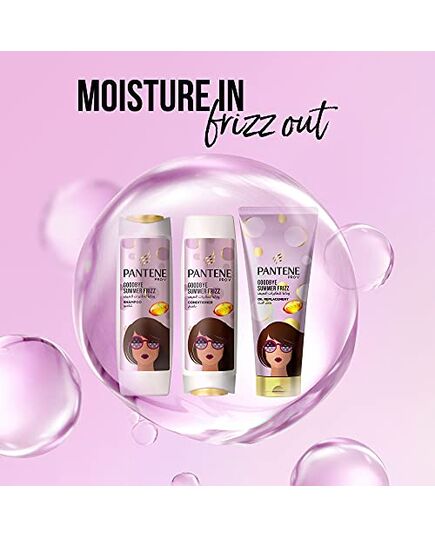 Pantene Pro-V Goodbye Summer Frizz Shampoo with 72H Frizz Control, 400 ml