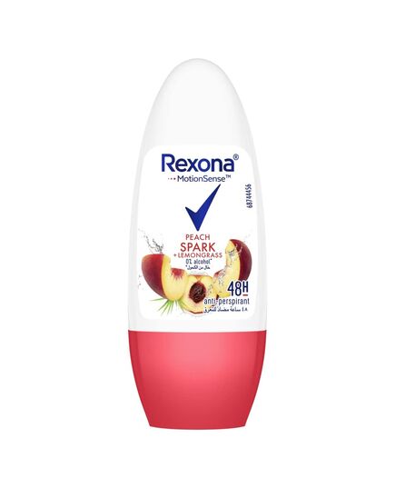 Rexona Women Antiperspirant Deodorant Peach Spark & Lemongrass Roll-on 50ML Promo