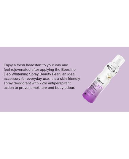 Beesline Deo Whitening Beauty Pearl 72h Protection - 150 ml - Package May Vary