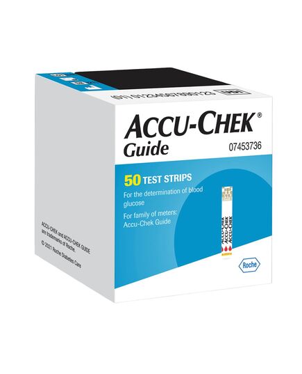 Accu-Chek Guide Me® Meter Diabetes Kit with 50 test strips,10 Lancings for Diabetic Blood Glucose Testing- package may vary