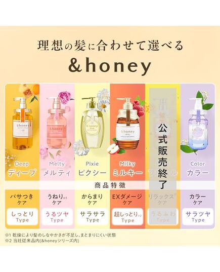 &honey Deep Moist Shampoo and Treatment Pair Set, 15.2 fl oz (440 ml) | Gift Set
