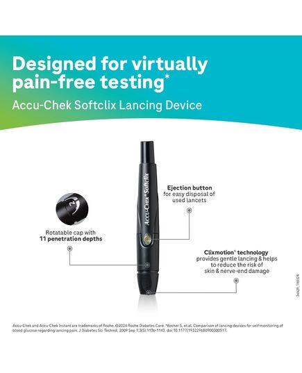 Accu-Chek Instant glucometer with 10 Test Strips Free (White) - Package may vary